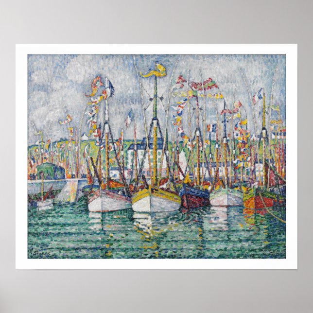 Póster Bendición de la Flota del Atún en Groix, 1923 (Frente)