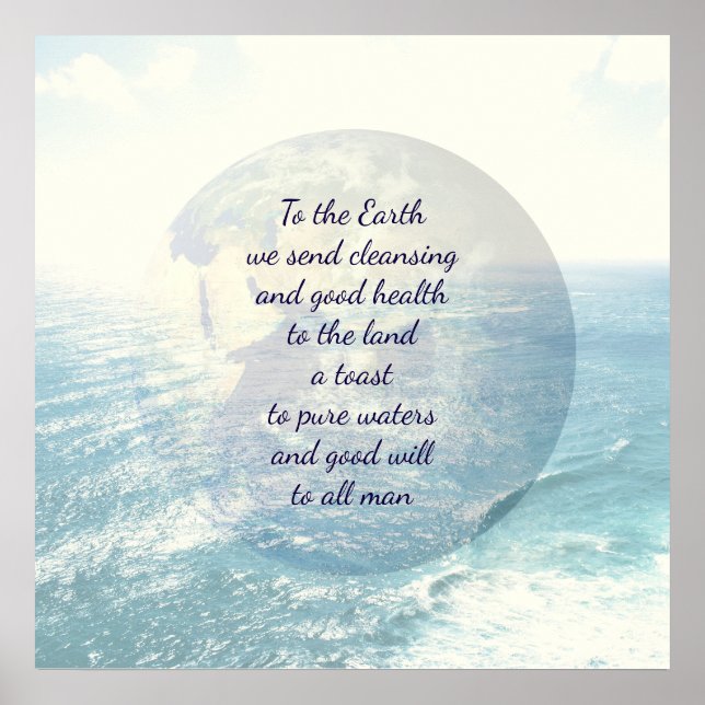 Póster Bendición de la Tierra (Frente)