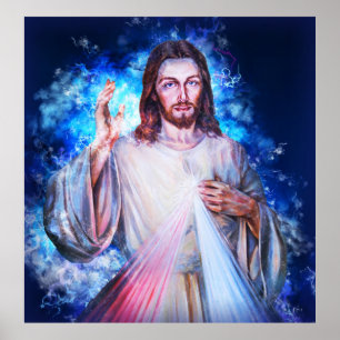 Póster Bendición de mano de jesuses