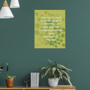 Póster Bendición de matrimonio irlandesa