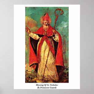 Póster Bendición de San Nicolás de Francesco Guardi