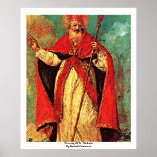 Póster Bendición de San Nicolás de Guardi Francisco