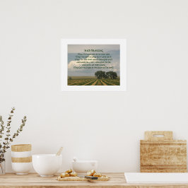 Póster Bendición Irlandesa Paisaje Tierras de Cultivo