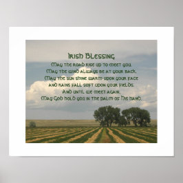 Póster Bendición Irlandesa Paisaje Tierras de Cultivo