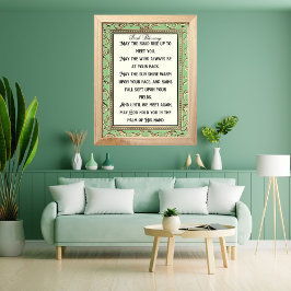 Póster Bendición irlandesa: Que el camino se levante para