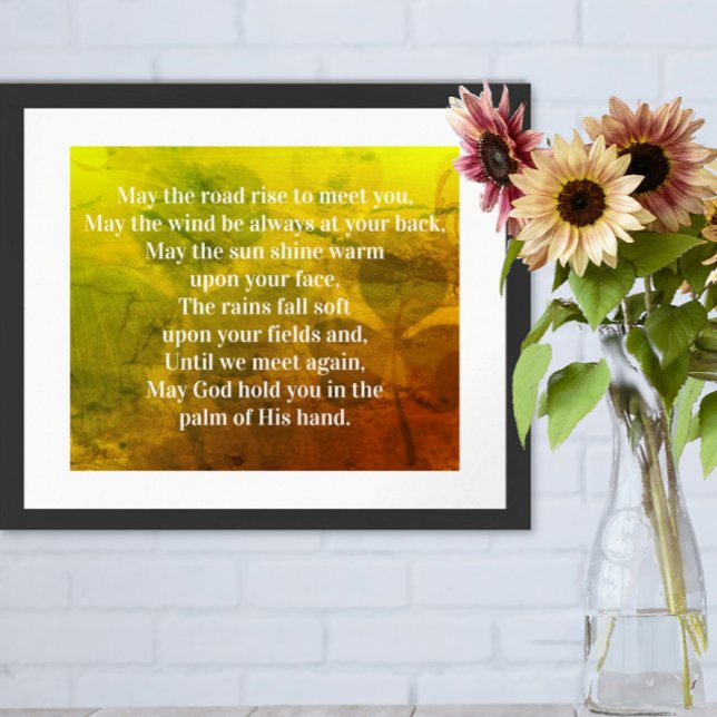 Póster Bendición irlandesa Que el camino se levante para  (Subido por el creador)