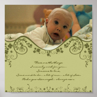 Póster Bendición irlandesa - un ángel de la guarda siempr