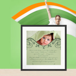 Póster Bendición irlandesa - un ángel de la guarda siempr