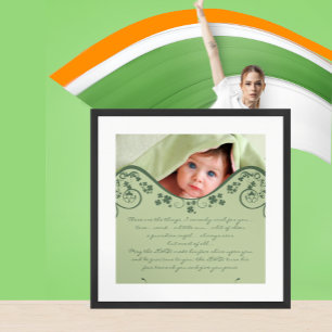 Póster Bendición irlandesa - un ángel de la guarda siempr