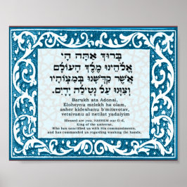 Póster Bendición para el lavado de manos