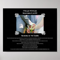 Bendición para el Personalizado Boda de manos. Fot