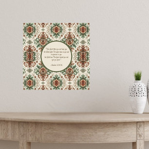 Póster Bendición Tradicional Rústica Ligera