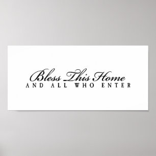 Póster Bendiciones a todos los que entran