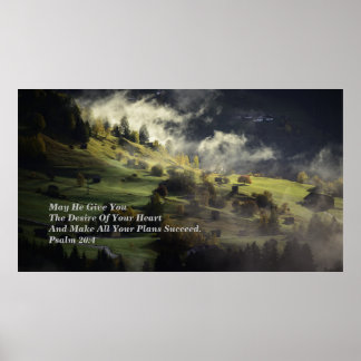 Póster "Bendiciones por la salvación" profético