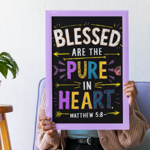Póster Bendiciones puras del corazón