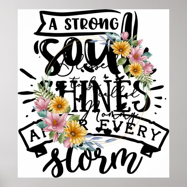 Póster Bendita De Ser Llamada Mamá De Girasol Madres (Frente)