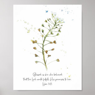 Póster Bendita es la que ha creído poster