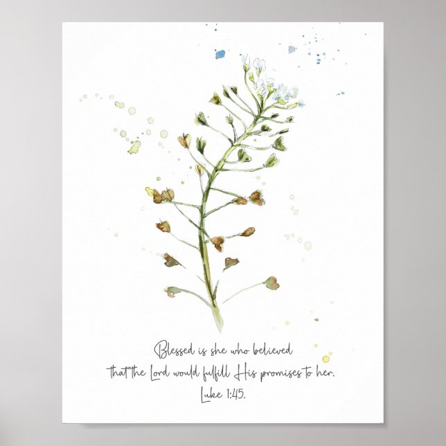 Póster Bendita es la que ha creído poster (Frente)