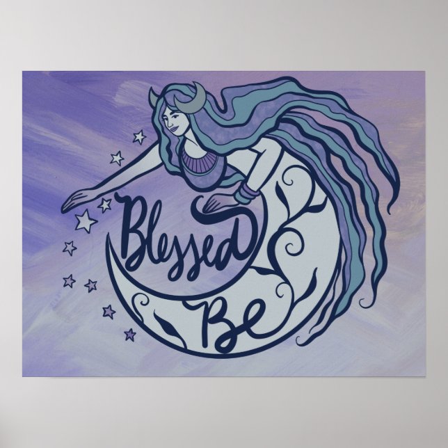 Póster Bendita sea la diosa de la luna (Frente)