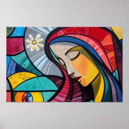 Póster Bendita Virgen María