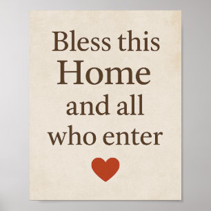 Póster Benditas esta casa y todos los que entran- Inspira
