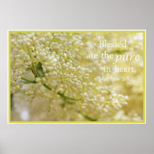 Póster Benditas son las Puras en el Corazón