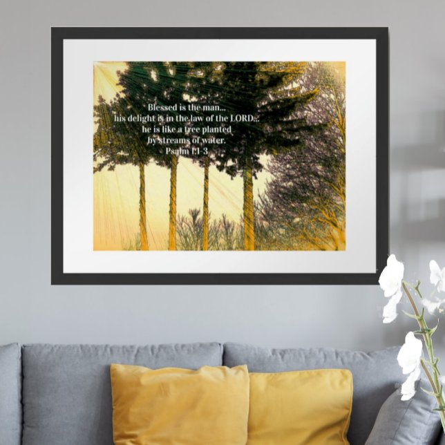 Póster Bendito es el hombre (To see frame pricing, please enter your frame and mat options.)