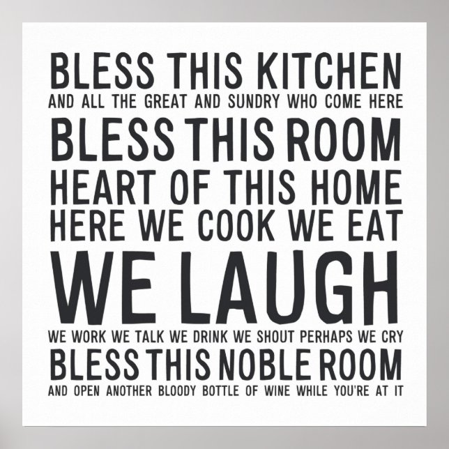 Póster Benditos sean las MAMÁES de esta cocina012 (Frente)