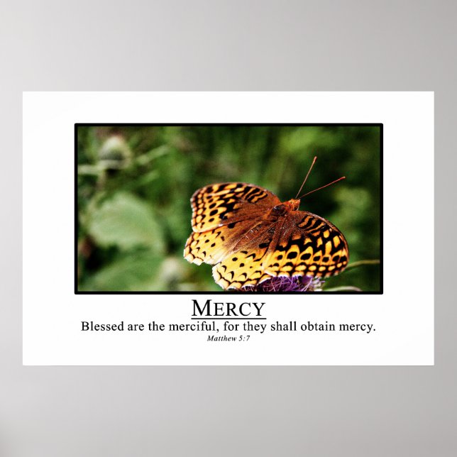 Póster Benditos son los misericordiosos (Frente)