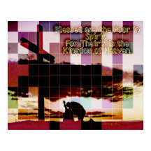 Benditos son los pobres en el Poster espiritual