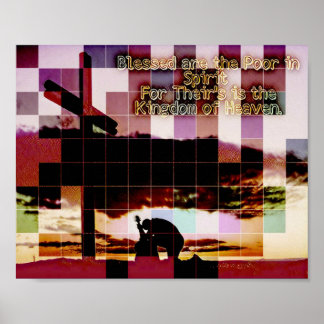 Póster Benditos son los pobres en el Poster espiritual