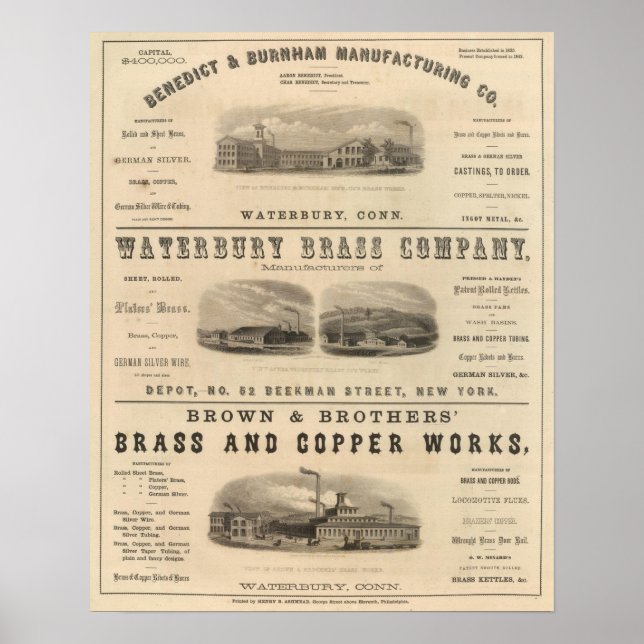 Póster Benedict y Burnham Manufacturing Company (Frente)