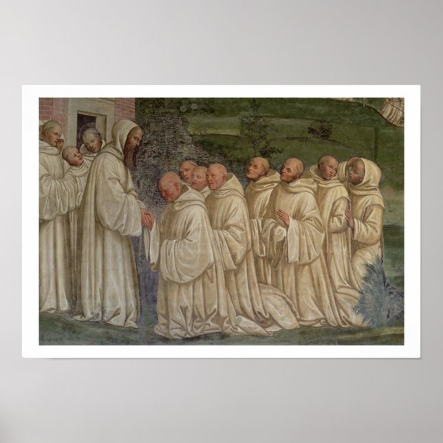 Póster Benedictine Monks, from the Life of St. Benedict ( (Frente)