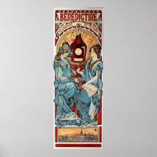 Póster Benedictino de Alfonso Mucha