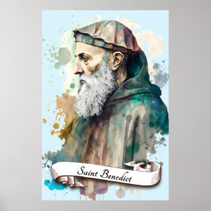Póster Benedicto de Nursia