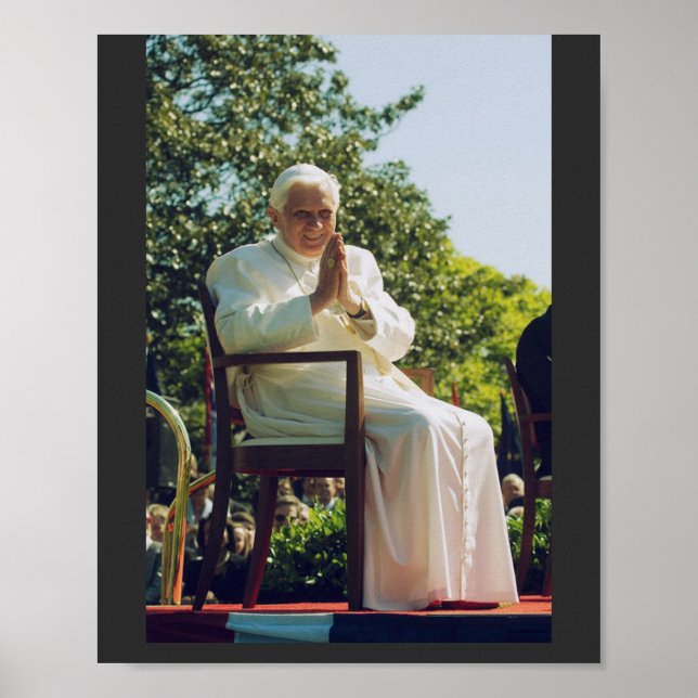 Póster Benedicto del Papa alemán (Frente)
