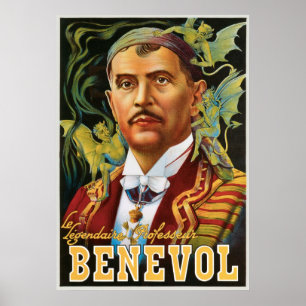 Póster Benevol ~ Magia Magiciana Italiana Vintage