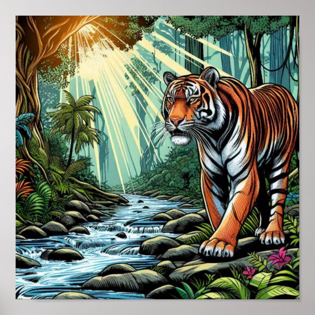 PÓSTER BENGAL TIGER (Frente)