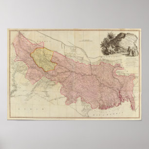 Póster Bengala, Bahar, Oudes, Allahabad