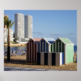 Póster Benidorm, playa de Levante