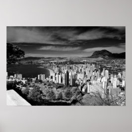 Póster Benidorm Skyline Cityscape Costa Blanca España