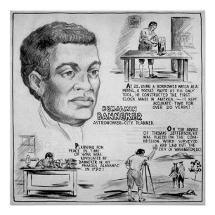 Póster Benjamin Banneker: Científico negro y revolucionar