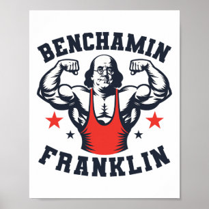Póster Benjamin Benchamin Franklin Prensa De Banco Cultur