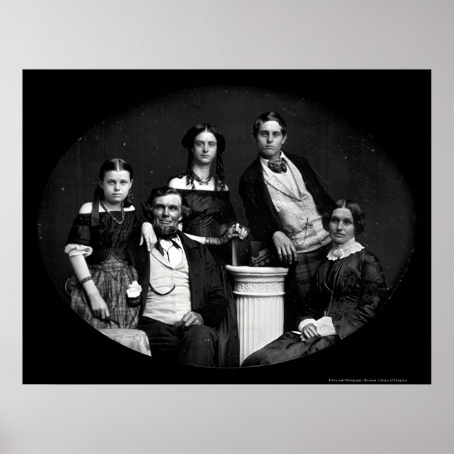 Póster Benjamin Family Daguerreotipo 1852 (Frente)