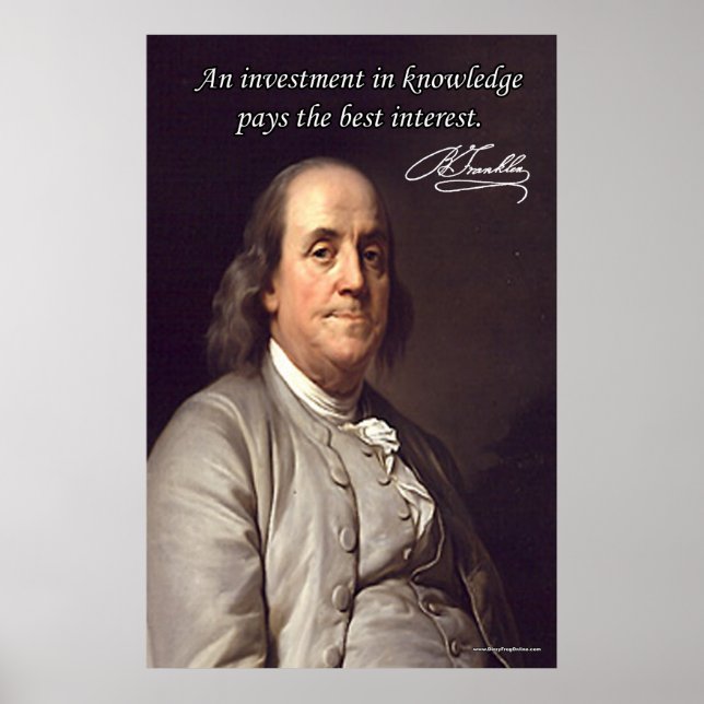 Póster Benjamin Franklin (Frente)