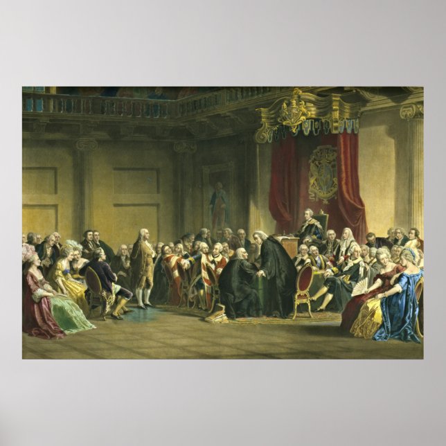 Póster Benjamin Franklin 1868 (Frente)