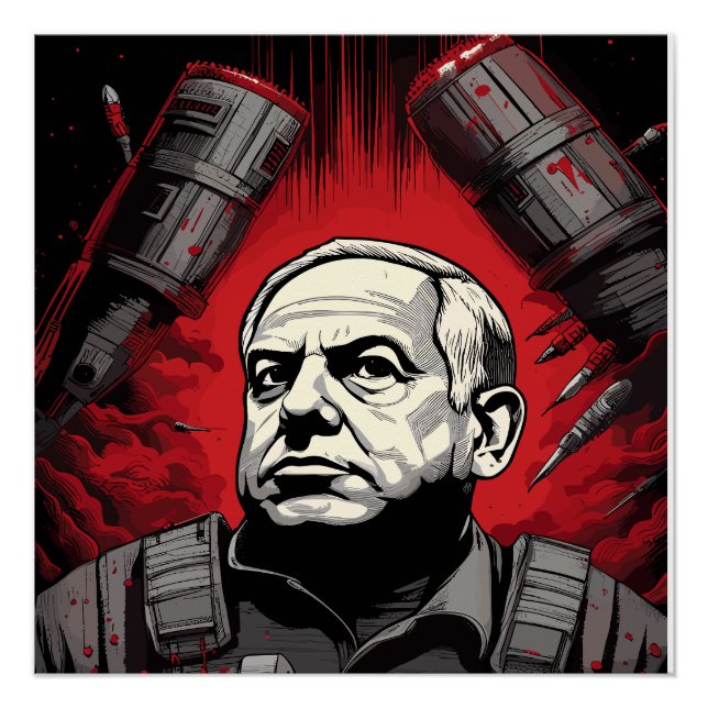 Póster Benjamin Netanyahu (Anverso)