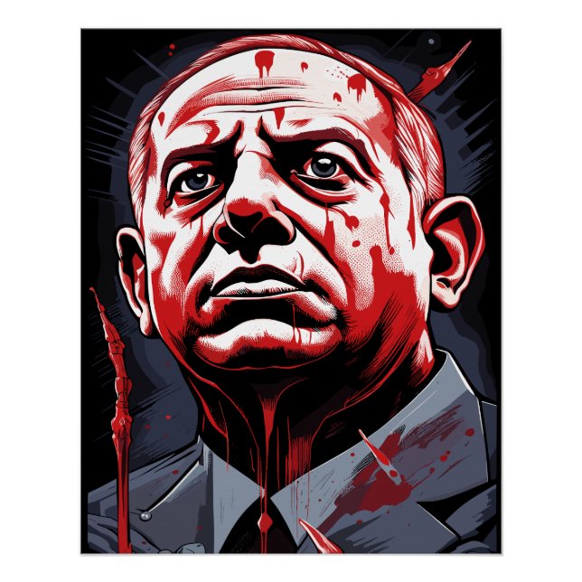 Póster Benjamin Netanyahu (Anverso)