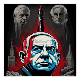 Póster benjamin netanyahu dkk.