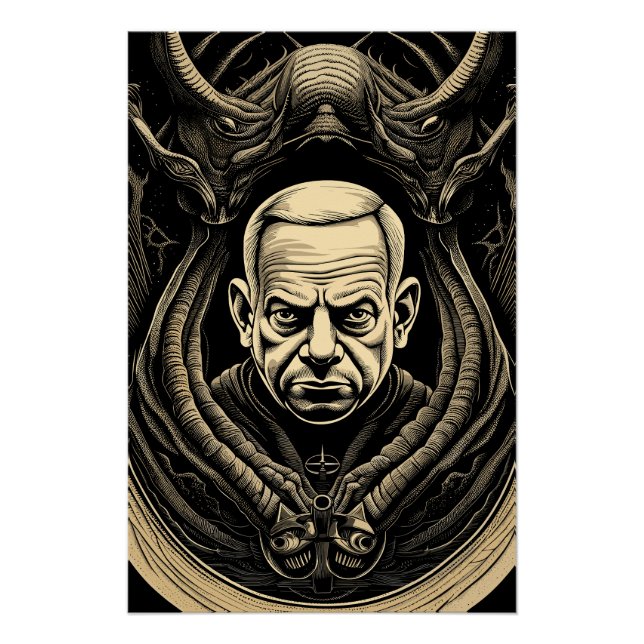Póster Benjamin Netanyahu Wall (Anverso)